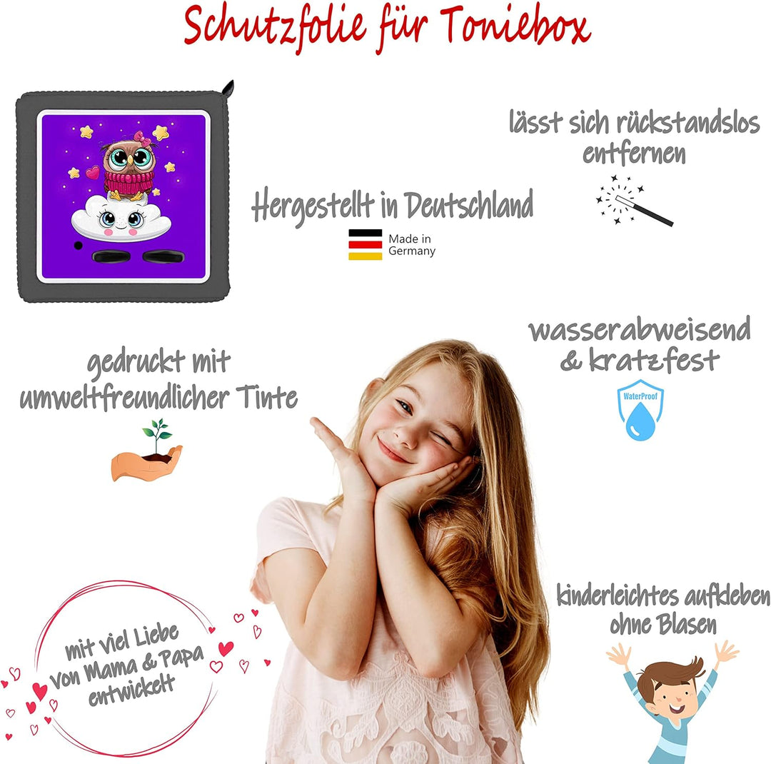 grosse Tasche für Toniebox inkl. Schutzfolie passend für Toniebox, Platz für 68 Tonies, Set Toniebox