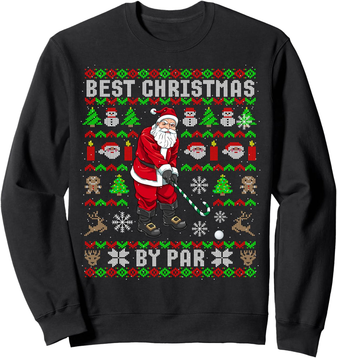 Lustiges Golf Ugly Christmas Golfer Weihnachten Geschenke Sweatshirt