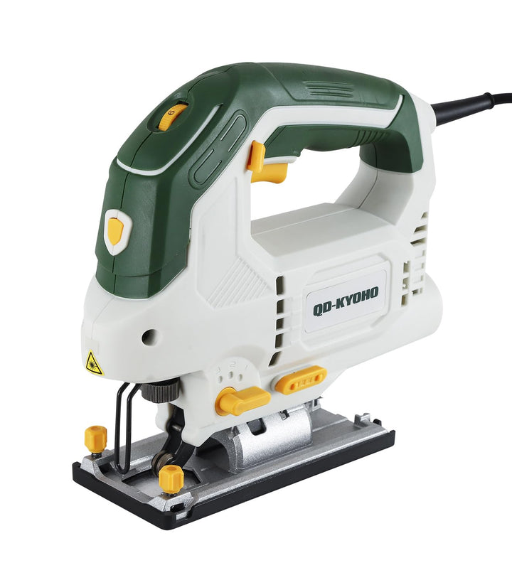 Stichsäge 800W für Holzbearbeitung, 3200 SPM Schnur-Stichsäge mit eingebautem Laser & LED-Licht, 4 O