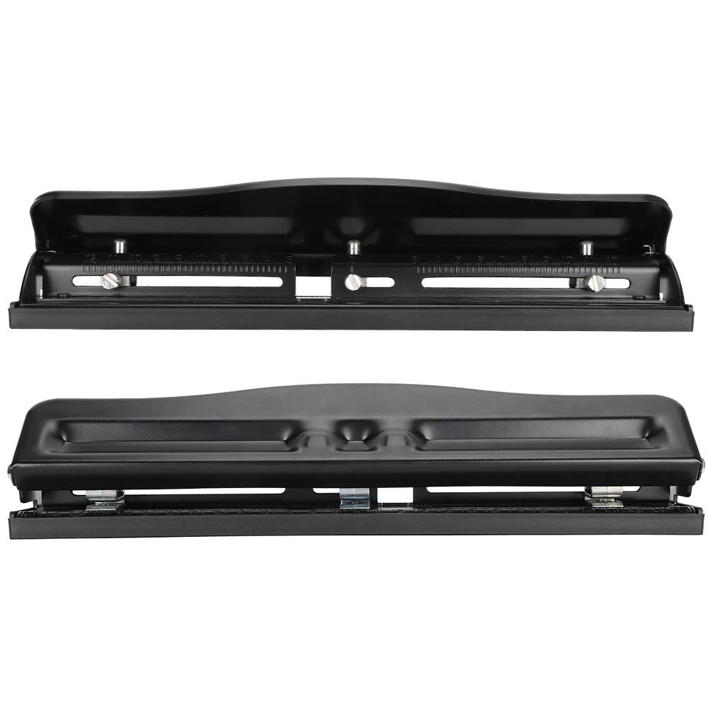 3 Locher, Verstellbarer Locher, Home Office DIY Handbuch Ganze Locher, Professioneller Papierlocher,