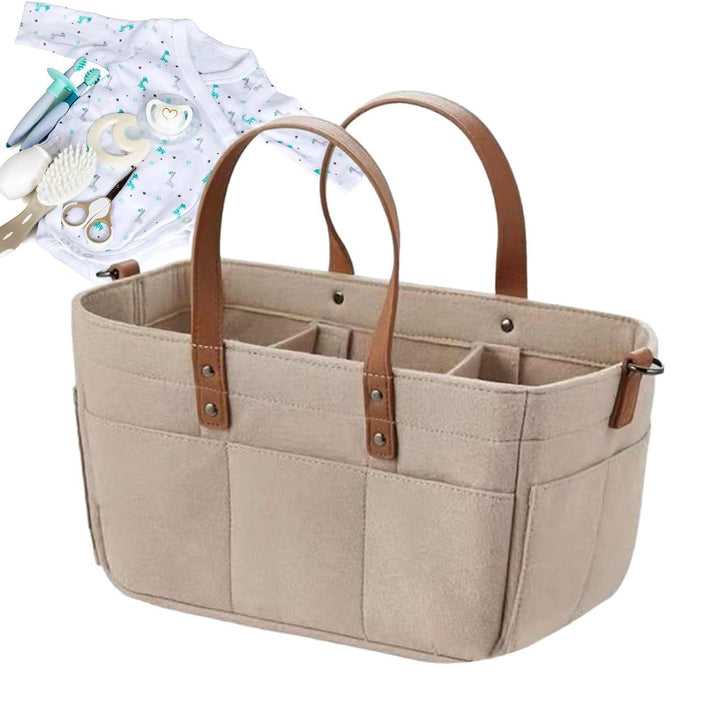 Baby Windel Filztasche, Grosse Wickeltasche Aus Weichem Filz,Multifunktionale Tragbare Windelaufbewa