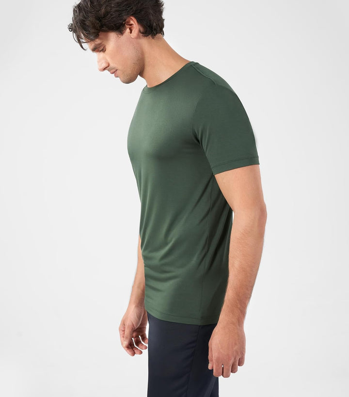 DAVID ARCHY Herren Unterhemd 2/3/5er Pack Atmungsaktive Business Unterhemd T-Shirts Weich Kurzarm Sh
