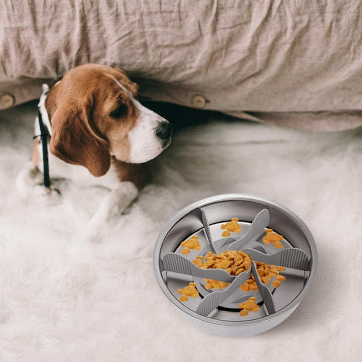 Gadpiparty Anti Erstickungs Hundefutterautomat aus Silikon Spiral Slow Feeder Hilft Übergewicht zu K