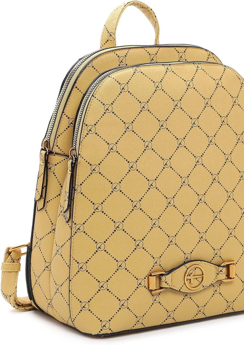 Tamaris Rucksack Anastasia Buckle 32585 Damen Rucksäcke Print mustard 451 Einheitsgrösse, mustard 45