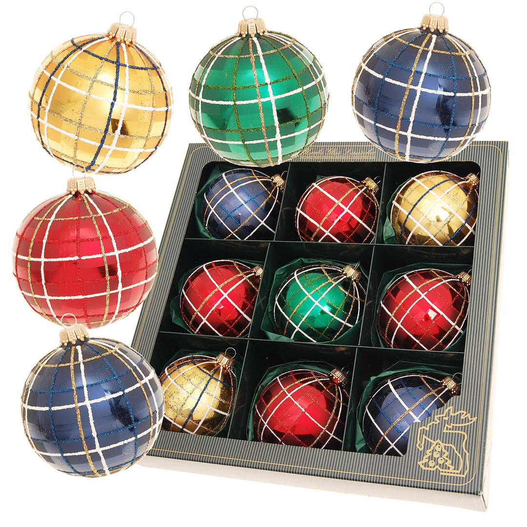 Krebs Glas Lauscha - Weihnachtsdekoration/Christbaumschmuck aus Glas - Weihnachtskugeln - Farbe: Gol