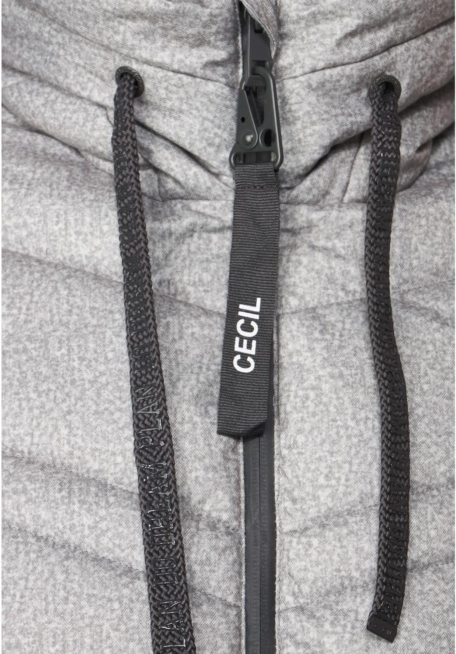 Cecil Damen Wintermantel XL Silber, XL Silber