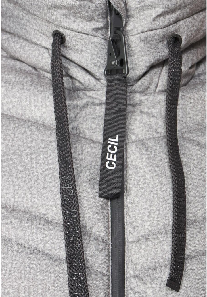 Cecil Damen Wintermantel XL Silber, XL Silber