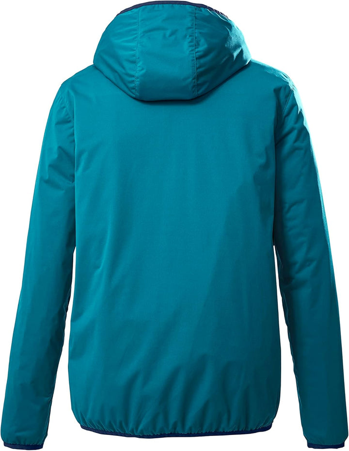 Killtec Herren Kos 60 Mn Jckt 2-Lagen Fuktionsjacke/Outdoorjacke mit Kapuze, packbar L dunkelaqua, L