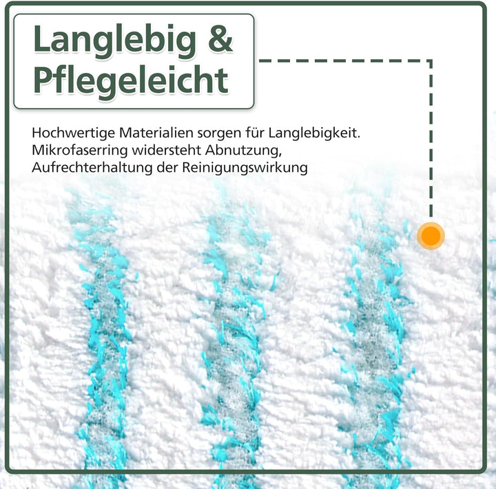 3 Pack Ersatz-Wischbezüge für Leifheit Profi XL Micro Duo / Profi XL Cotton Plus alle Bodenwischer-S