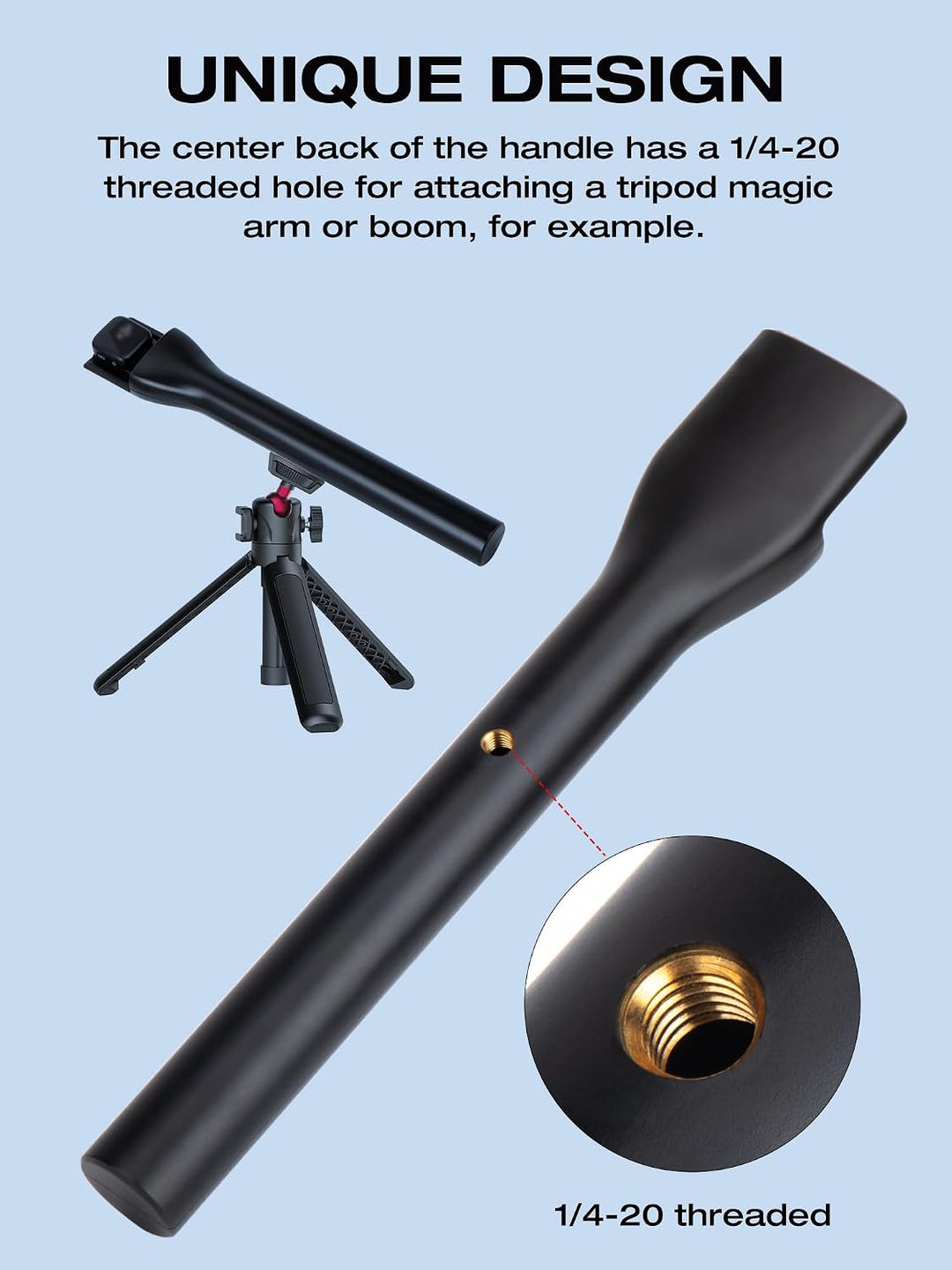 SUNMON Magnetischer kabelloser Mikrofonhalter für DJI Mic Mini, Mikrofonständer für DJI Mic1/2, trag