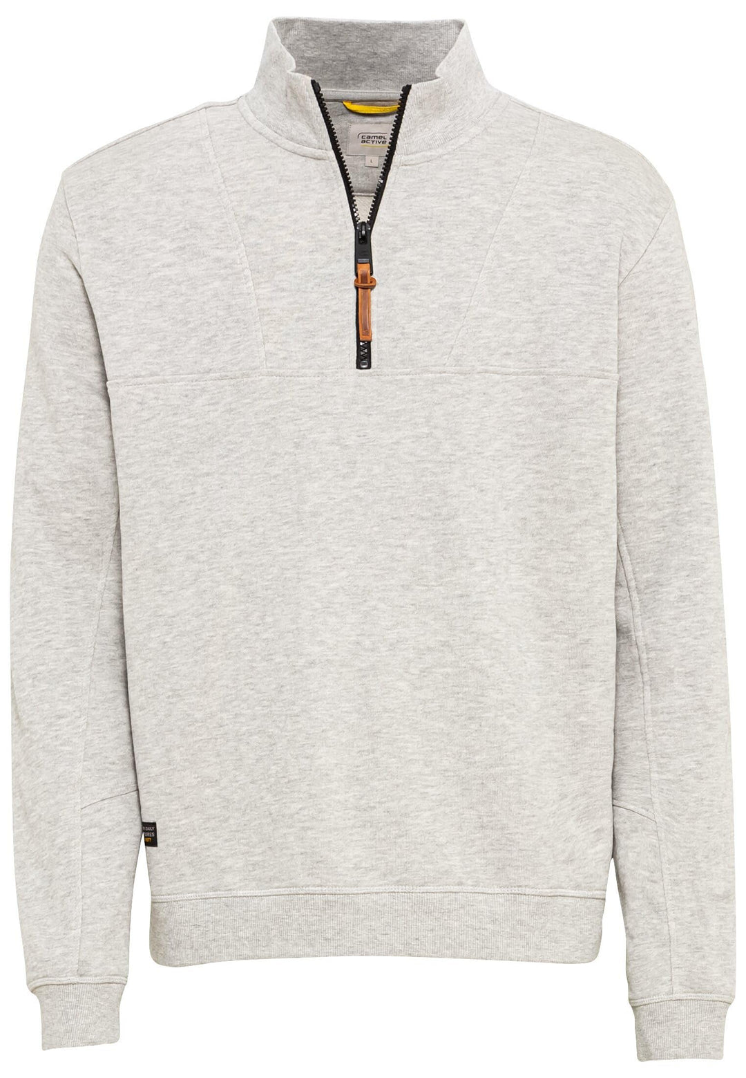 camel active Herren Pullover M Warm Light Grey Mela, M Warm Light Grey Mela