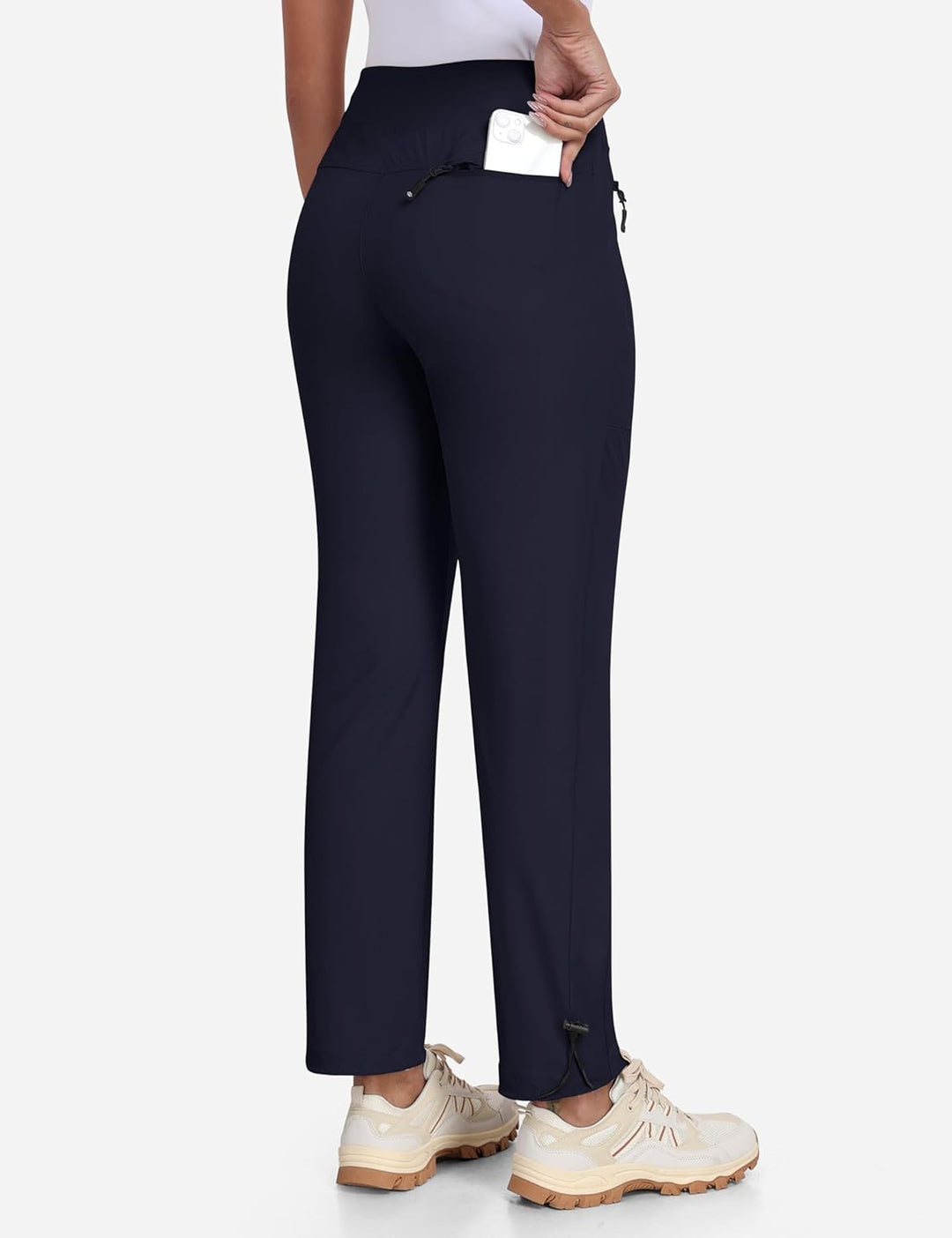 MoFiz Wanderhose Damen Leichte Cargohose Atmungsaktiv Trekkinghose Workout Wasserdicht Winddicht Cas