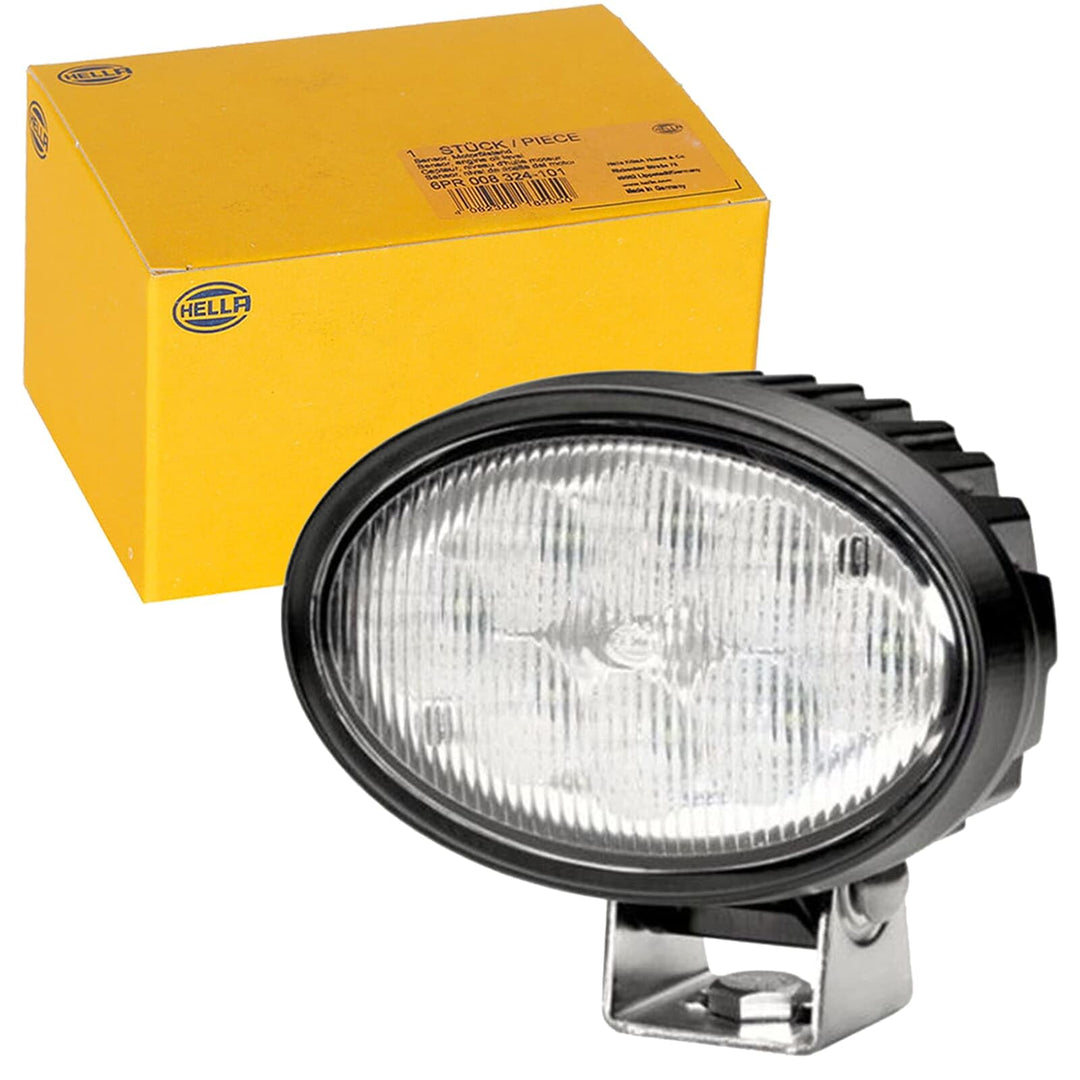 HELLA - LED-Arbeitsscheinwerfer - Oval 100 - 24/12V - 1700lm - Anbau/geschraubt - schwenkbarer Monta