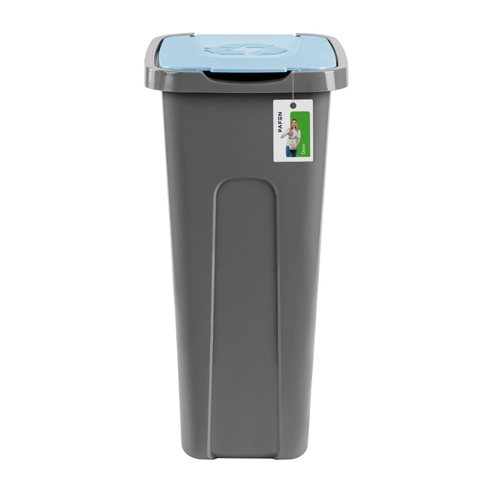 PAFEN Grosser Mülleimer 30l mit Deckel – 4er Set Abfallbehälter 550 x 275 x 370mm - Abfalleimer für