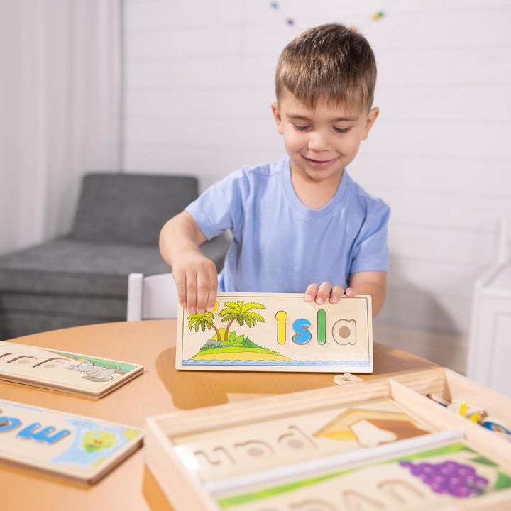Melissa & Doug Spanisch Sehen & Buchstabieren Lernspielzeug für das Sprachenlernen Spanish Sehen & B