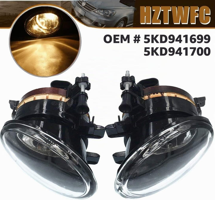 HZTWFC 2 Stück Left & Right Auto Frontschürze Nebelscheinwerfer OEM # 5KD941699 5KD941700 für VW Jet