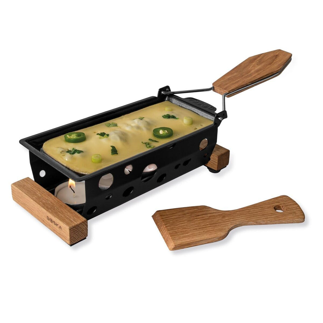 Boska Raclette 2 Personen Vienna - Mini raclette für Zwei Teelichter - Functional Design Dunkles Hol
