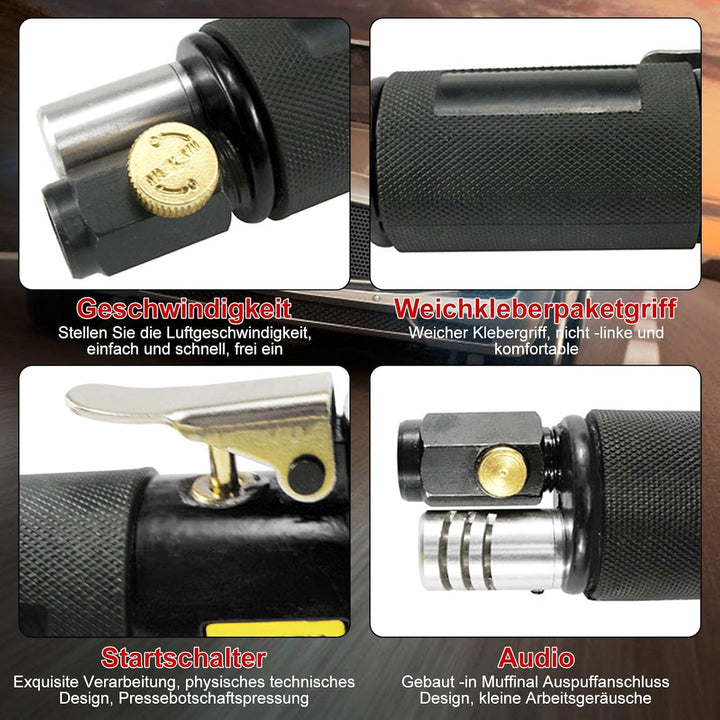 63 in 1 Druckluft Exzenterschleifer Mini Poliermaschine Auto Polierer Set, Exzenter Schleifer Druckl