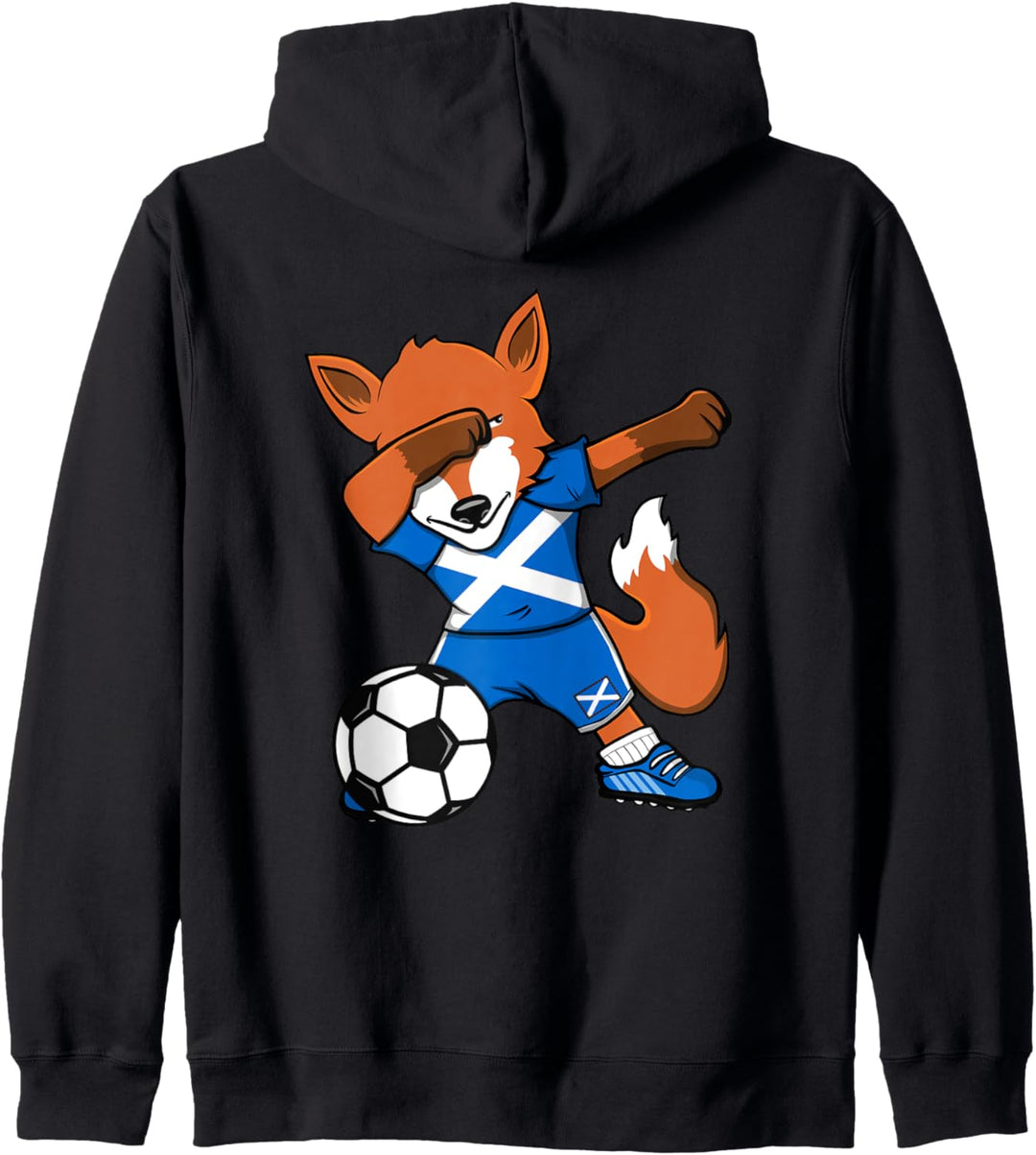 Dabbing Fuchs Fox Schottland Fussball Schottische Flagge Kapuzenjacke