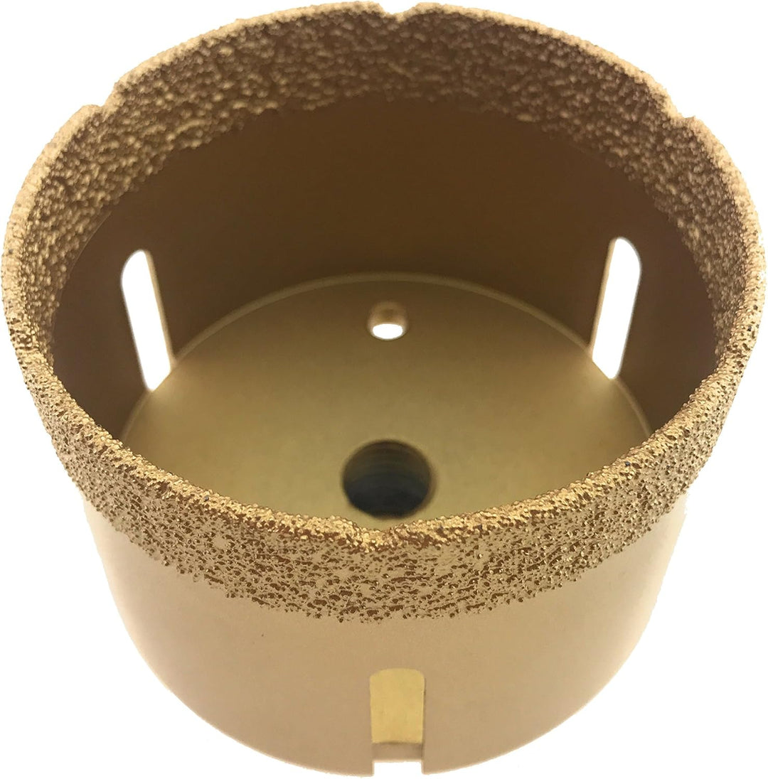 PRODIAMANT Profi Fliesenbohrer Fliese 75 mm x M14 Diamantbohrer Winkelschleifer für trockenbohren in