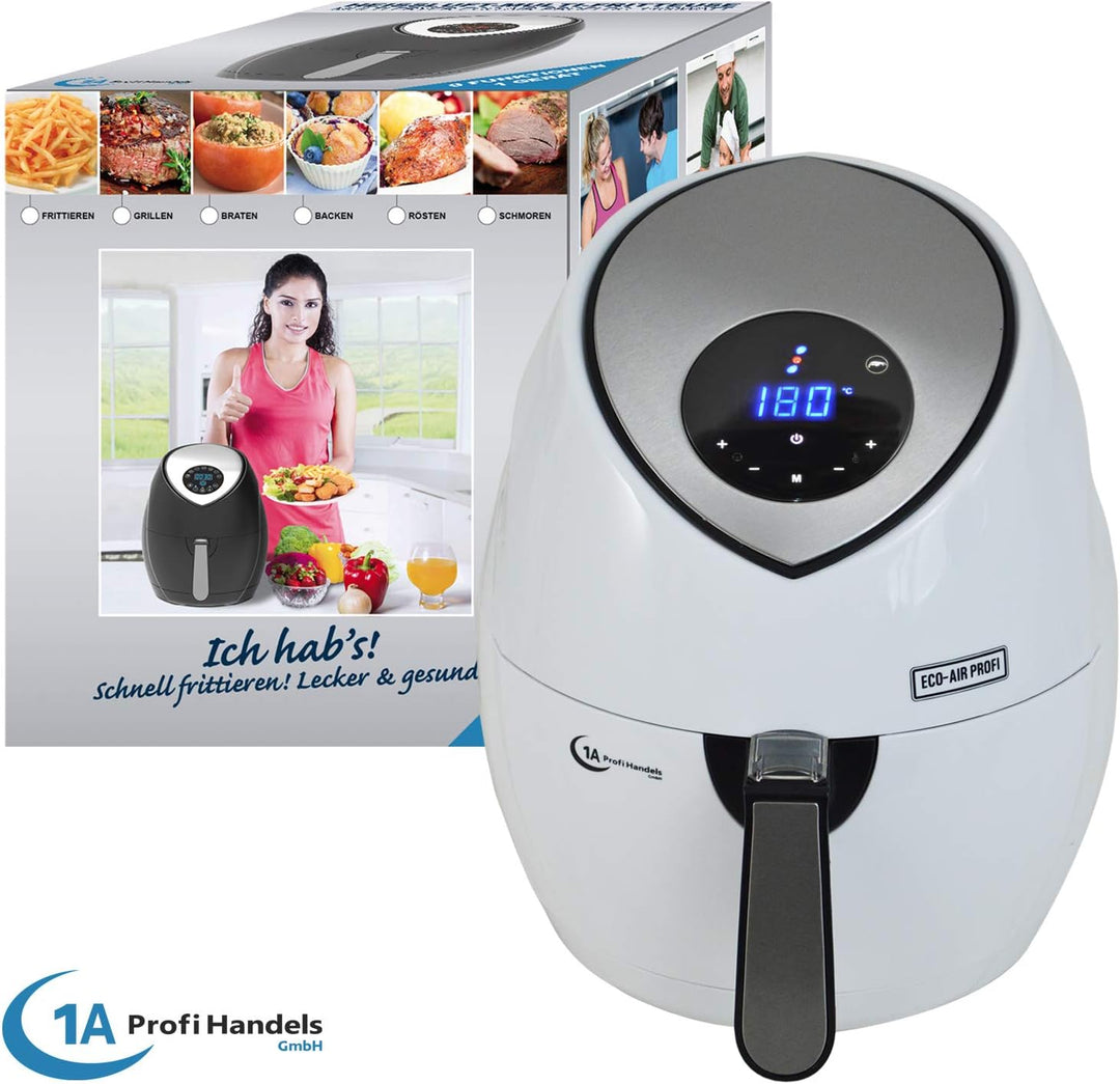 FRITTEUSE OHNE FETT HEISSLUFT-FRITTEUSE DIGITAL MULTI FRITTEUSE HEISSLUFT ECO-AIR-PROFI DC-1400W-1 w
