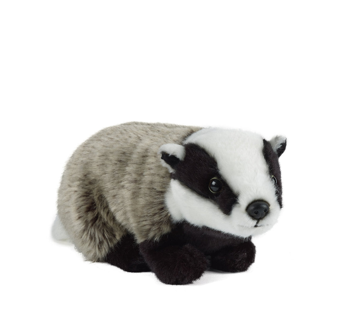 Living Nature Badger Plüschtier aus Dachs. 27 cm. Large (27cm), Large (27cm)