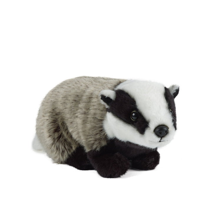 Living Nature Badger Plüschtier aus Dachs. 27 cm. Large (27cm), Large (27cm)