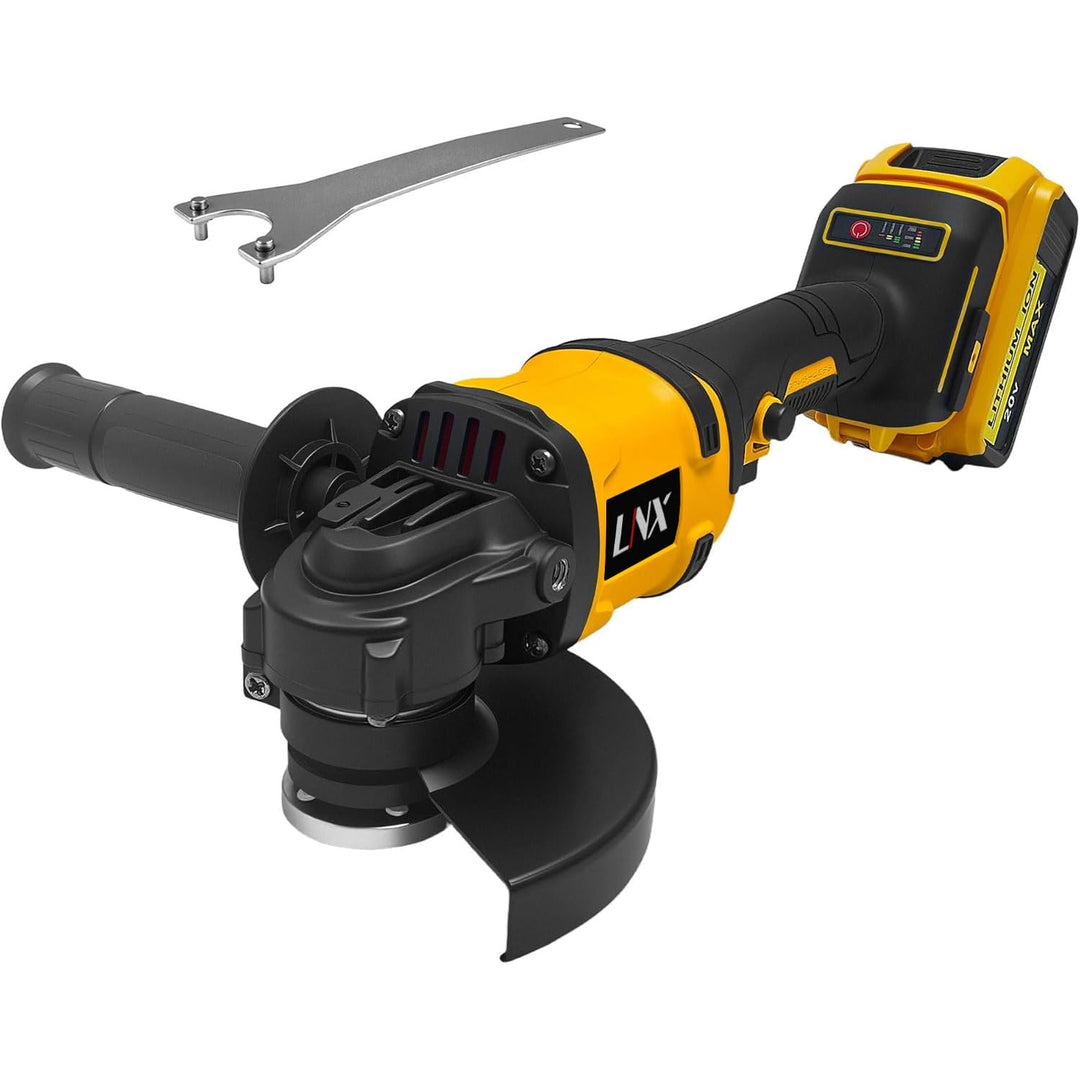 125mm Akku Winkelschleifer für DE walt 20V MAX, Bürstenloser 8500U/min Kompakter Profi-Schleifer mit