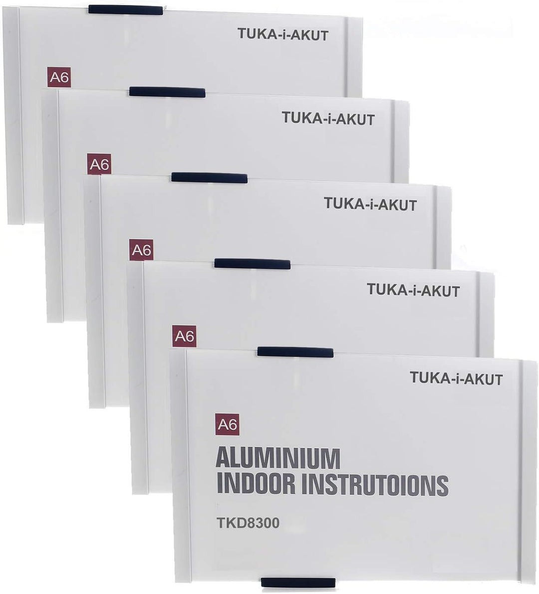 TUKA-i-AKUT 5st. Büro Türschild A6, Aluminium und Acryl Abdeckung, Büroschild zum selbst beschriften