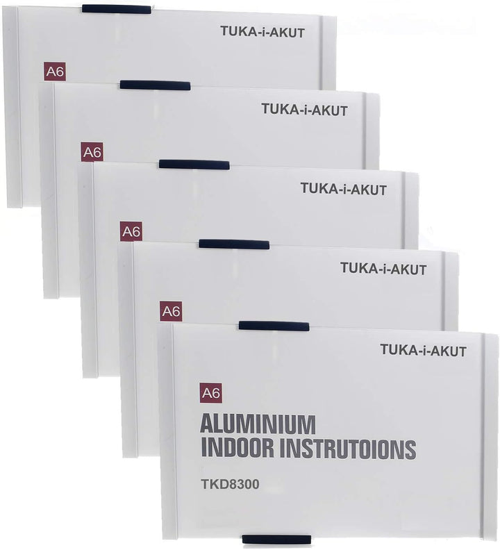 TUKA-i-AKUT 5st. Büro Türschild A6, Aluminium und Acryl Abdeckung, Büroschild zum selbst beschriften