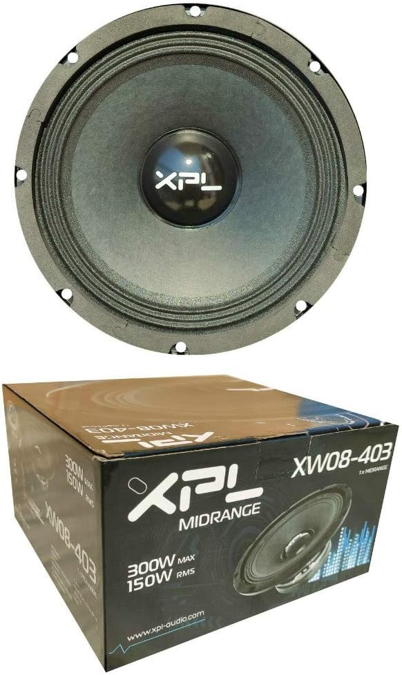 1 MIDRANGE XPL XW08-403 XW08 403 Lautsprecher 20,00 cm 200 mm 8" Durchmesser 150 watt rms 300 watt m