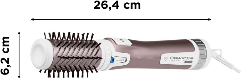 Rowenta Warmluftbürste CF9540 Brush Activ Premium Care | Mit Naturborsten | Kaschmir-Keratin-Beschic