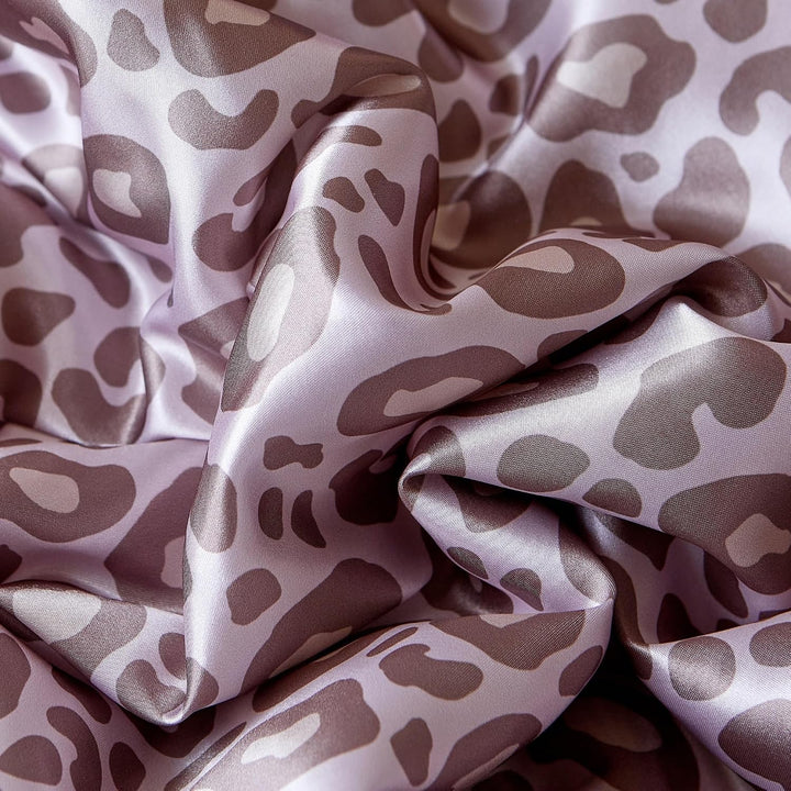 Luowei Leoparden Satin Decke 150x200 cm Rosa Kühlende Komfort Sommer Blanket 150x200 cm Verhindert d