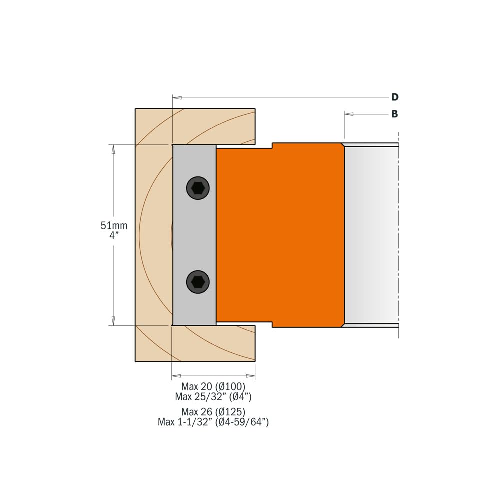 TESTA PORTACOLTELLI X INCASTRI HW Z2+4 D=100X50X30 (ALL)