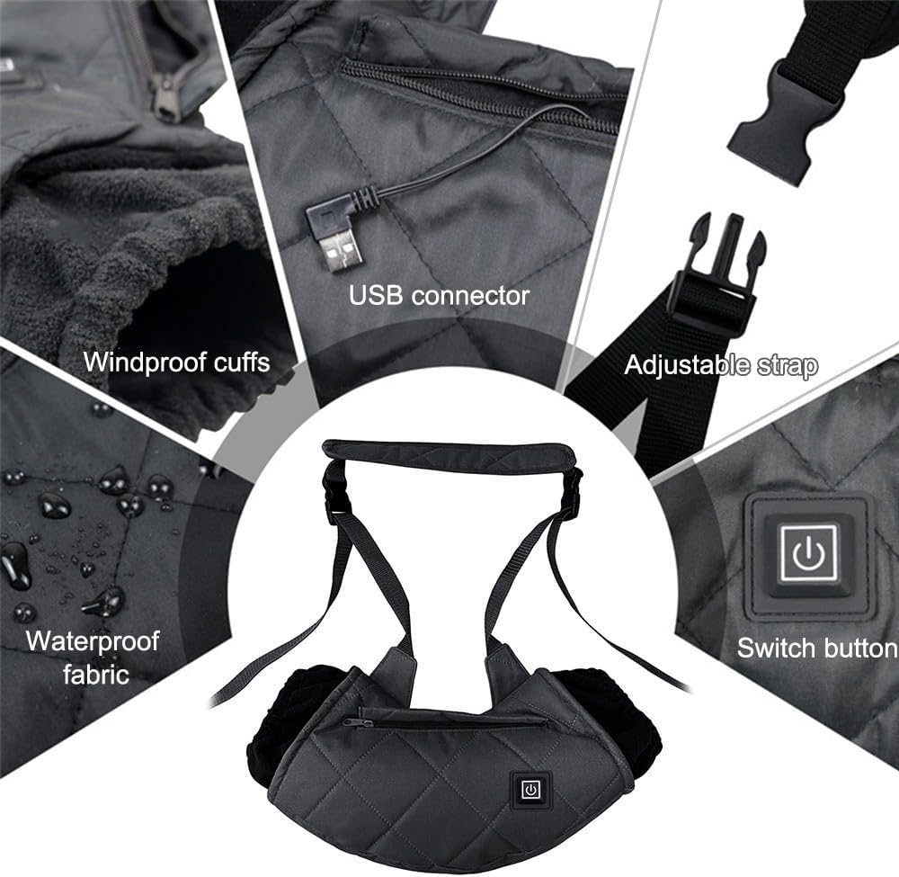 Elektrische Hand Muffs, wiederaufladbar Handwärmer Muff, Tragbare Handwärmertasche Heiztasche mit DR