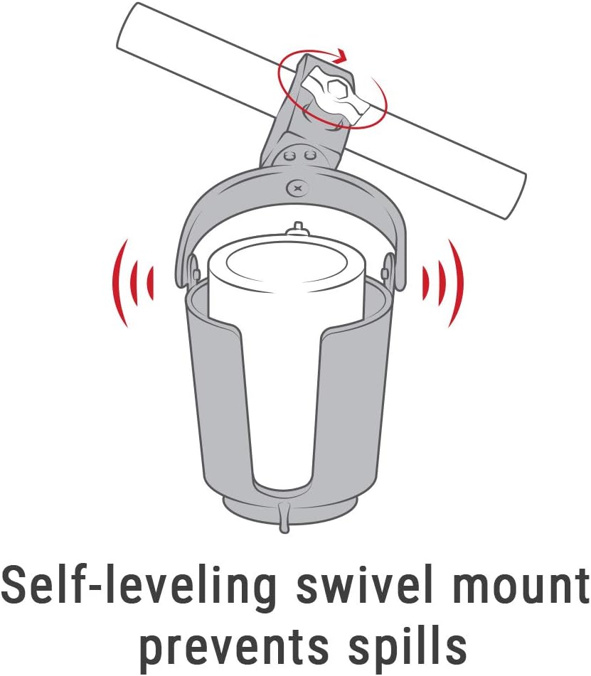 RAM Mounts (RAM-B-132–400U) Becherhalter mit robuster Klaue, selbst justierend, von NationalMounts