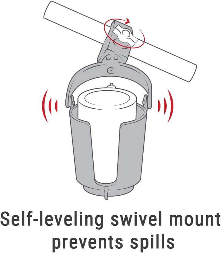 RAM Mounts (RAM-B-132–400U) Becherhalter mit robuster Klaue, selbst justierend, von NationalMounts