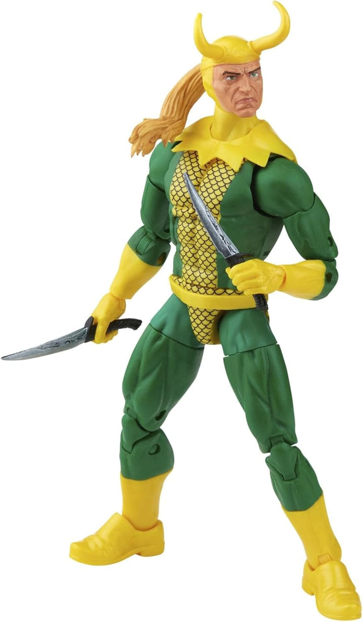 Marvel Legends Series Loki, Retroverpackung, 15 cm grosse Action-Figur, 3 Accessoires