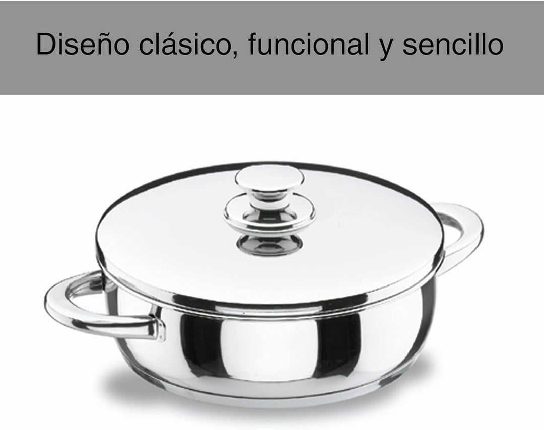 Lacor 40640 Pfanne mit Deckel 40 cm Vitrocor