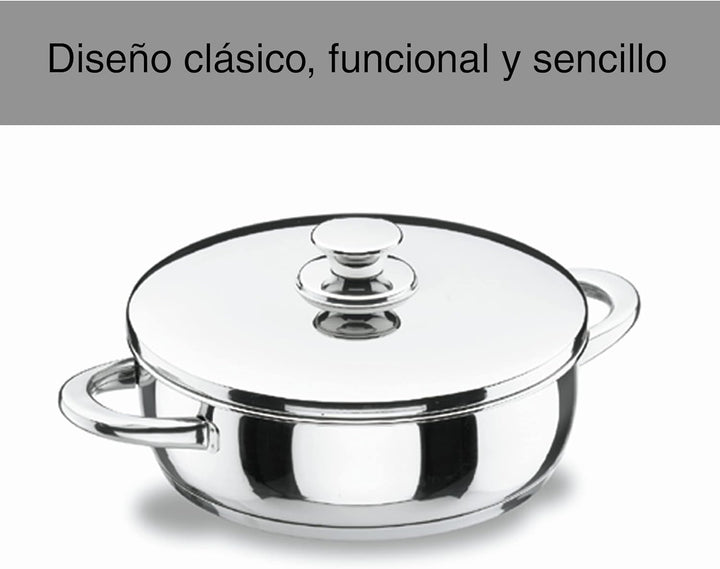 Lacor 40640 Pfanne mit Deckel 40 cm Vitrocor