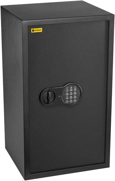 Homesafe HV70E Tresor Safe mit Schlüssel Elektronischem Möbeltresor, Dokumententresor, Elektronische