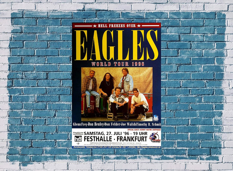 The Eagles - Hell Freezes Over, Frankfurt 1996 » Konzertplakat/Premium Poster | Live Konzert Veranst