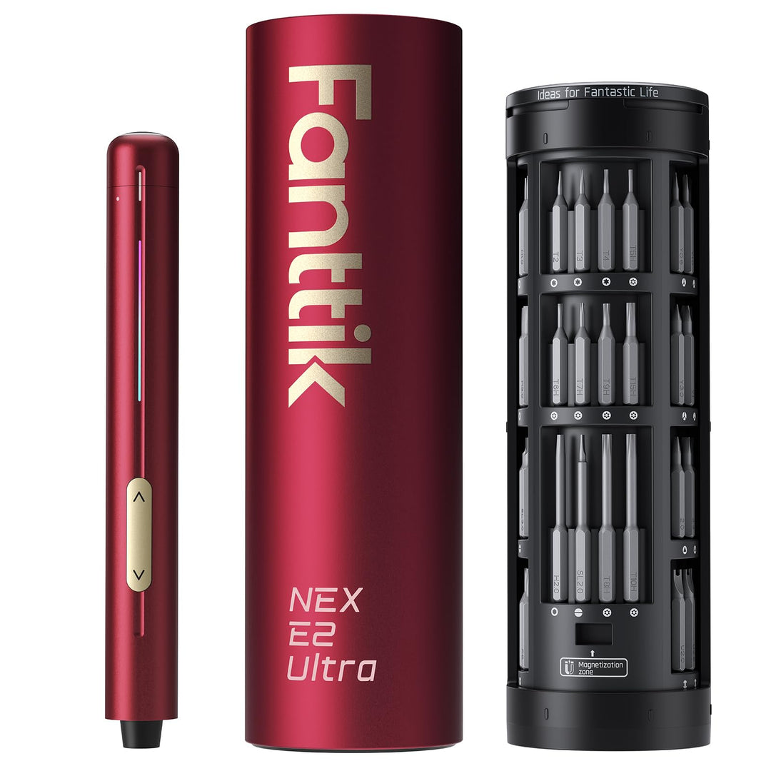 Fanttik E2 Ultra 3.7V Mini Elektro Schraubendreher Set, 50 in 1 Magnetische Präzisions-Schraubendreh