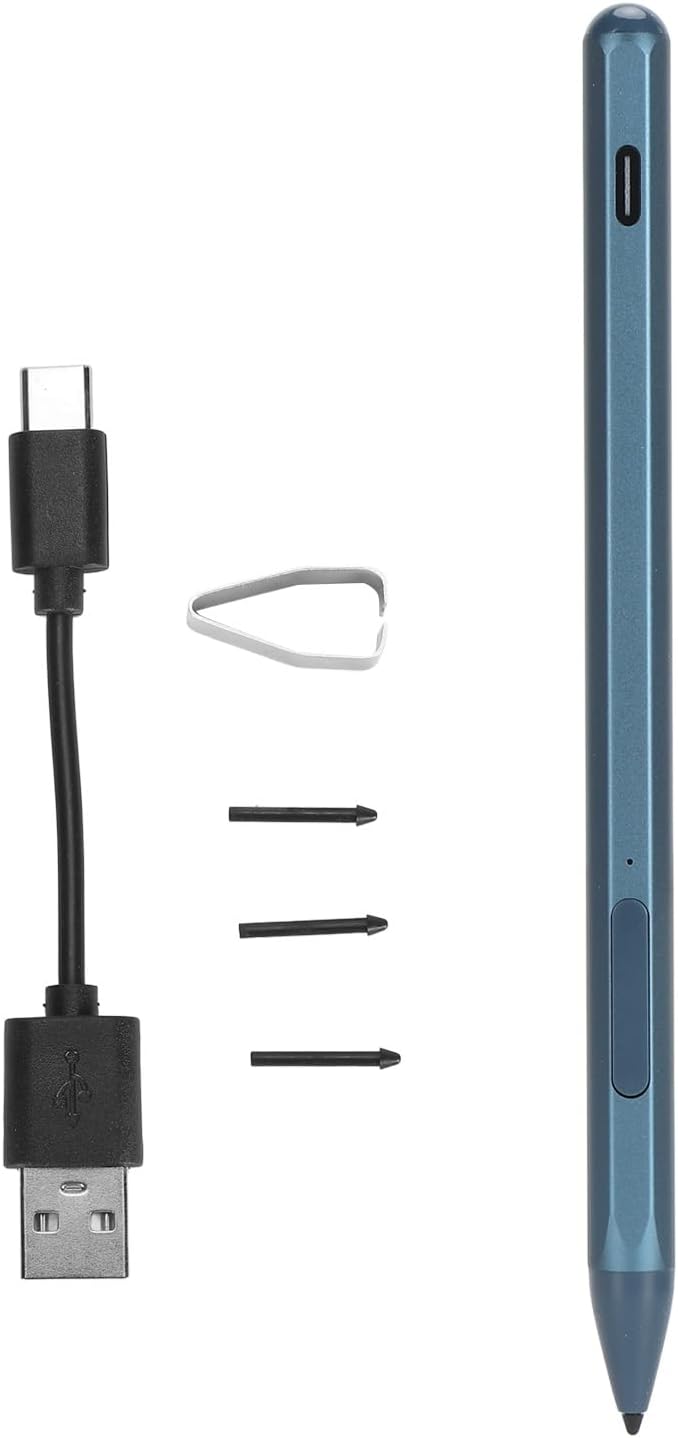 Laptop-Eingabestift, Wiederaufladbarer MPP 2.0 Tilt Active Pen mit 4096 Druckempfindlichkeit, 3 Ersa