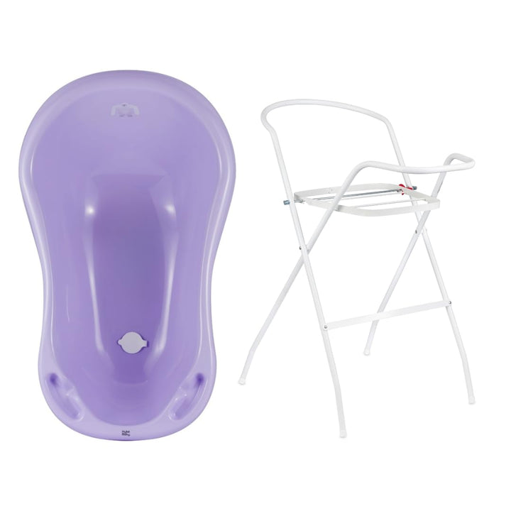 Hylat Baby Babybadewanne mit Gestell - TÜV Rheinland zertifiziert, stabil und bequem, ideal für sich