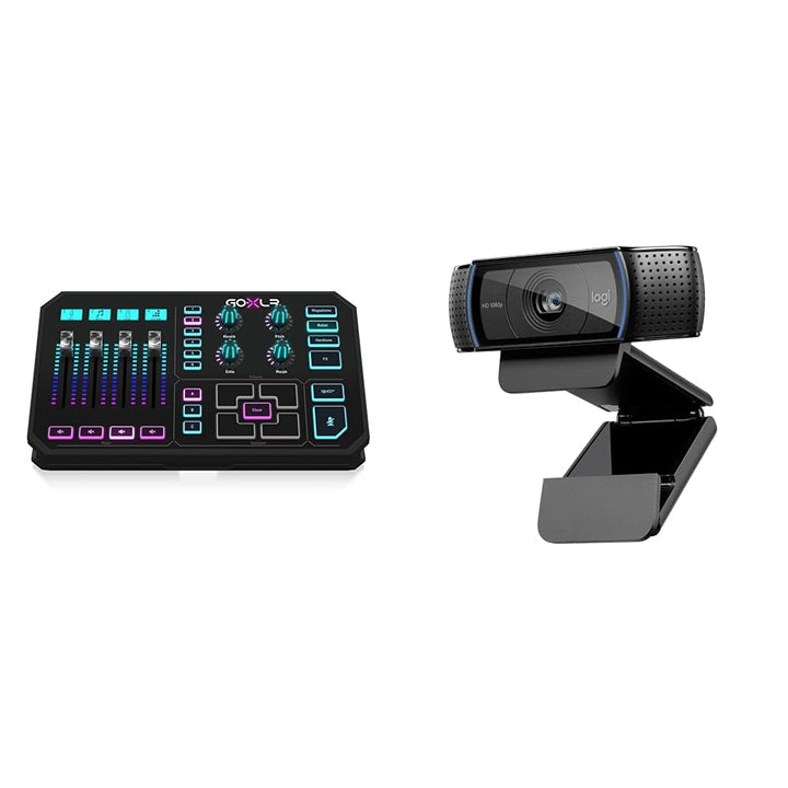 TC Helicon GoXLR Revolutionäre Online-Broadcaster-Plattform mit 4-Kanal-Mischpult & Logitech C920 HD