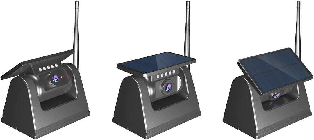 Lescars Auto Kamera: Autarke WLAN-Solar-HD-Rückfahrkamera, Akku, magnetisch, IR-Nachtsicht (Solar Rü