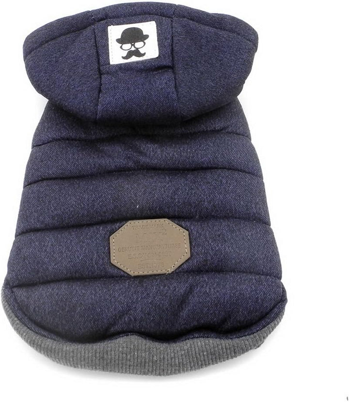 Zunea Hunde Wintermantel für Kleine Hunde Weich Fleece Winterjacken Kapuzenpullis Winddicht Welpenma