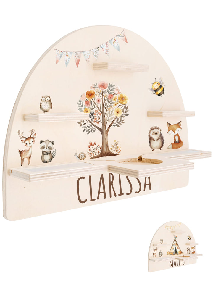 Bärenfreunde personalisiertes Tonie Regal für Kinderzimmer - Magnetisches Toniebox Regal für Toniebo