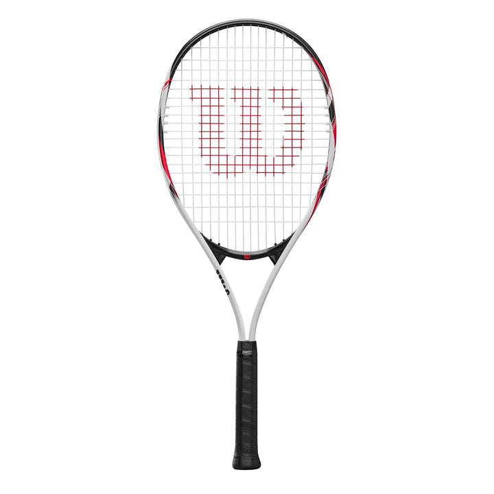 Wilson Fusion XL Tennisschläger, Übergrosser Erwachsenenschläger für Tennisanfänger, Mit V-Matrix-Te